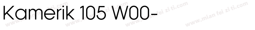 Kamerik 105 W00字体转换